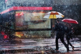 摄影师Christophe Jacrot ｜　雨中城市
