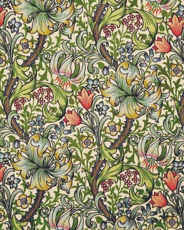 英国艺术家william morris 的花纹艺术