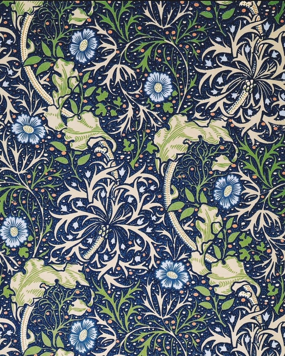 英国艺术家william morris 的花纹艺术