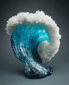 Marsha Blaker & Paul DeSomma 玻璃雕塑 | 海浪