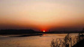 黄河夕阳