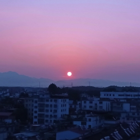 落日