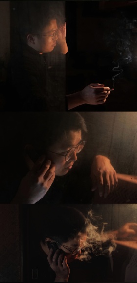 点燃一支烟，刺穿黑夜
