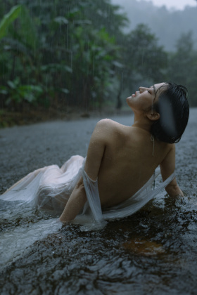 雨中