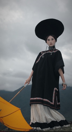 大山里的彝族女孩