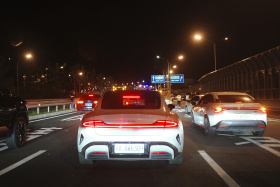 子夜，见证北清高架路开通