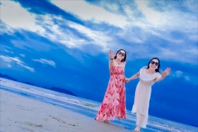 三亚海边，人像