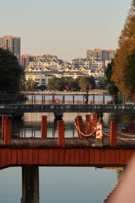 朗月湾花园的晚霞