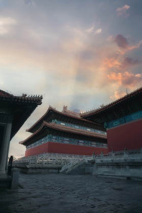 暮色中的太庙