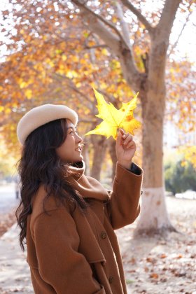 收藏这条街的秋天，与走来的你