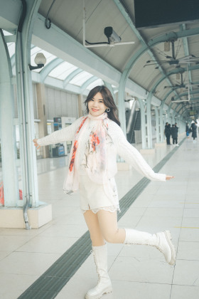 地铁站人像写真组图