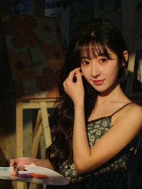 画室暮色，把自己画进光里