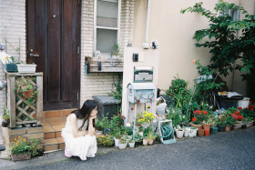 与女朋友在日本