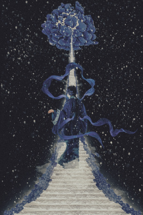 幽蓝入梦，风雪生蓝