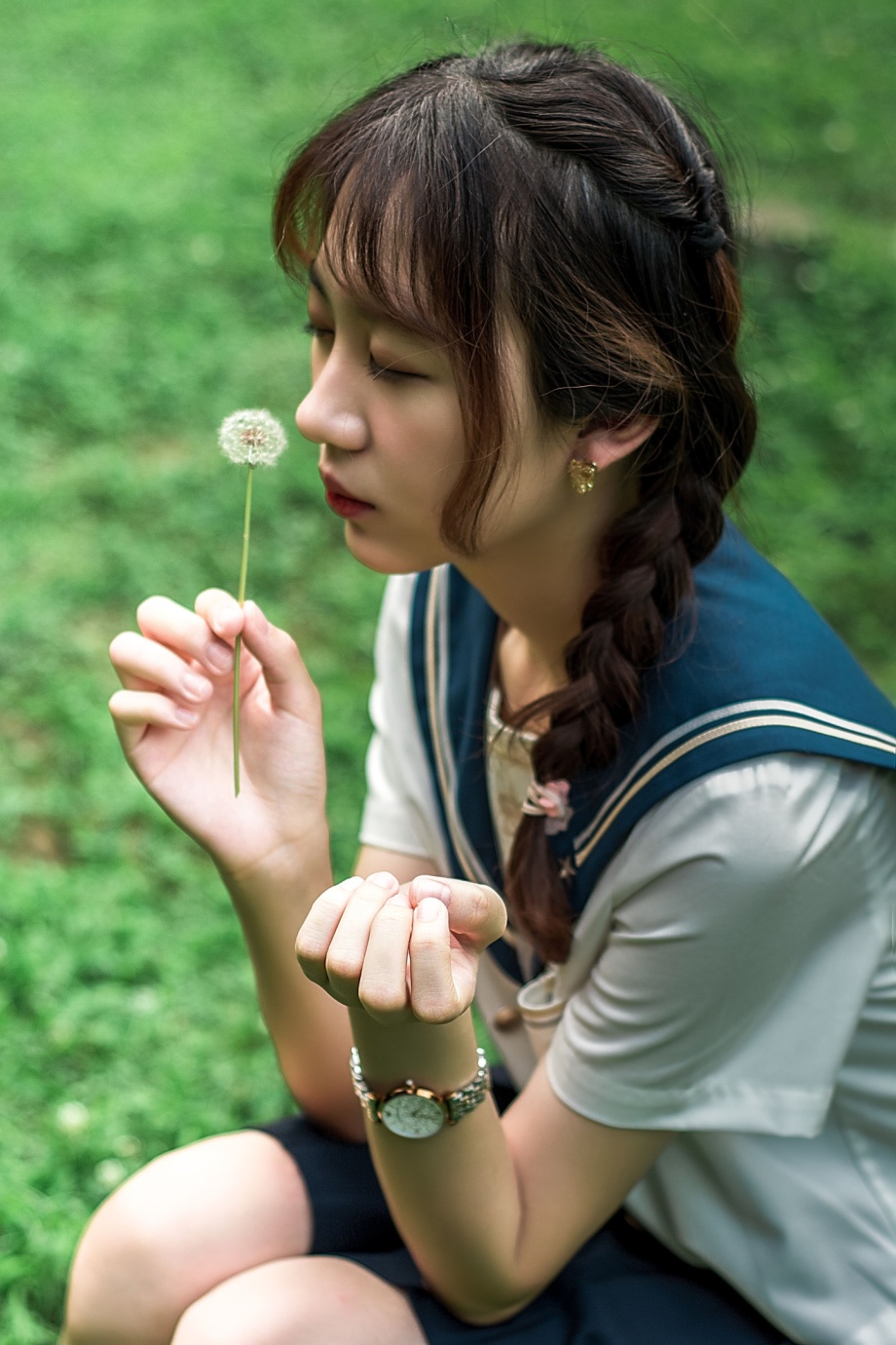 日系小清新森林jk写真你是我的夏日